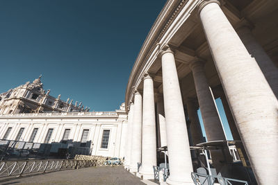 Low angle view of historical building