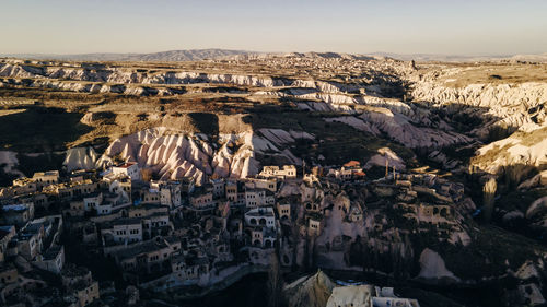 High angle view of city