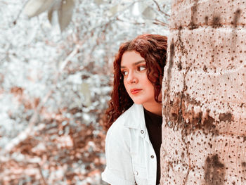 Portrait of a beautiful young woman