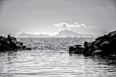 Scenic view of sea against sky