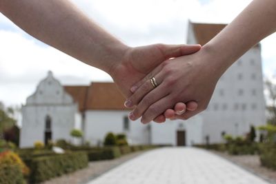 Cropped image of woman looking away