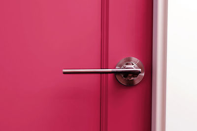 Close-up of closed door