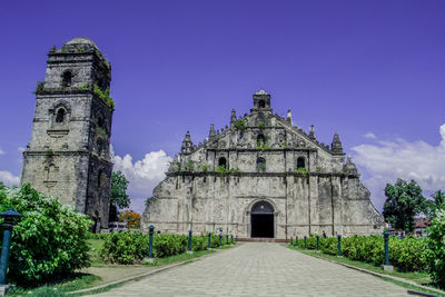 View of historical building against blue sky