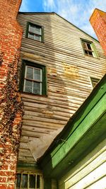 Low angle view of house