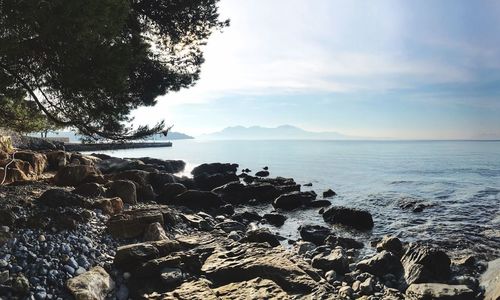 Scenic view of sea against sky