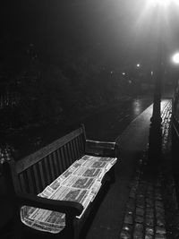 Scenic view of water at night