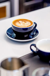 Close-up of coffee on table