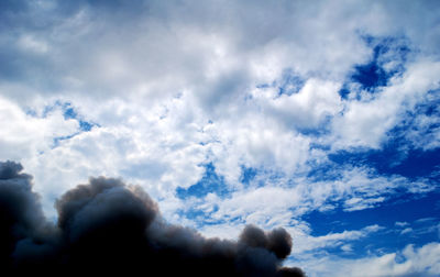 Low angle view of clouds in sky