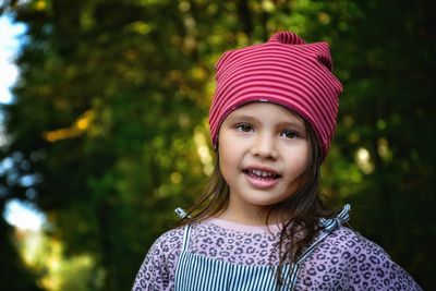 Portrait of smiling girl
