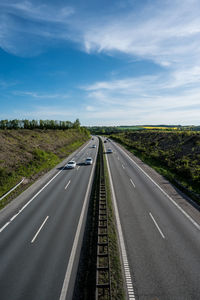 Highway e45 at skanderborg, denmark