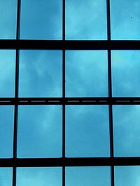 Full frame shot of sky seen through window