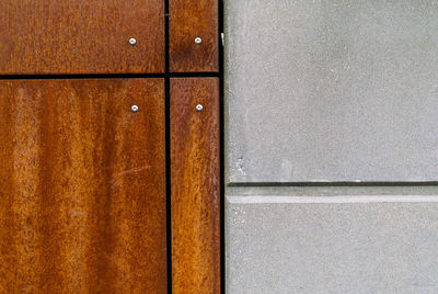 Full frame shot of wooden door