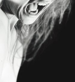 Close-up portrait of young woman