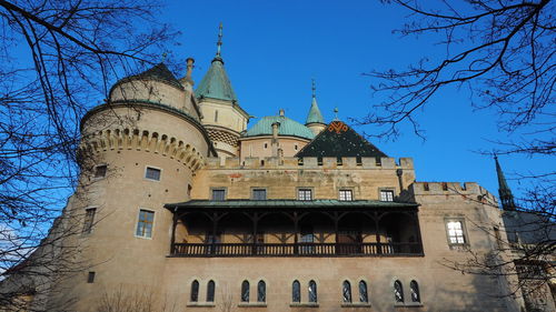 Low angle view of building against sky