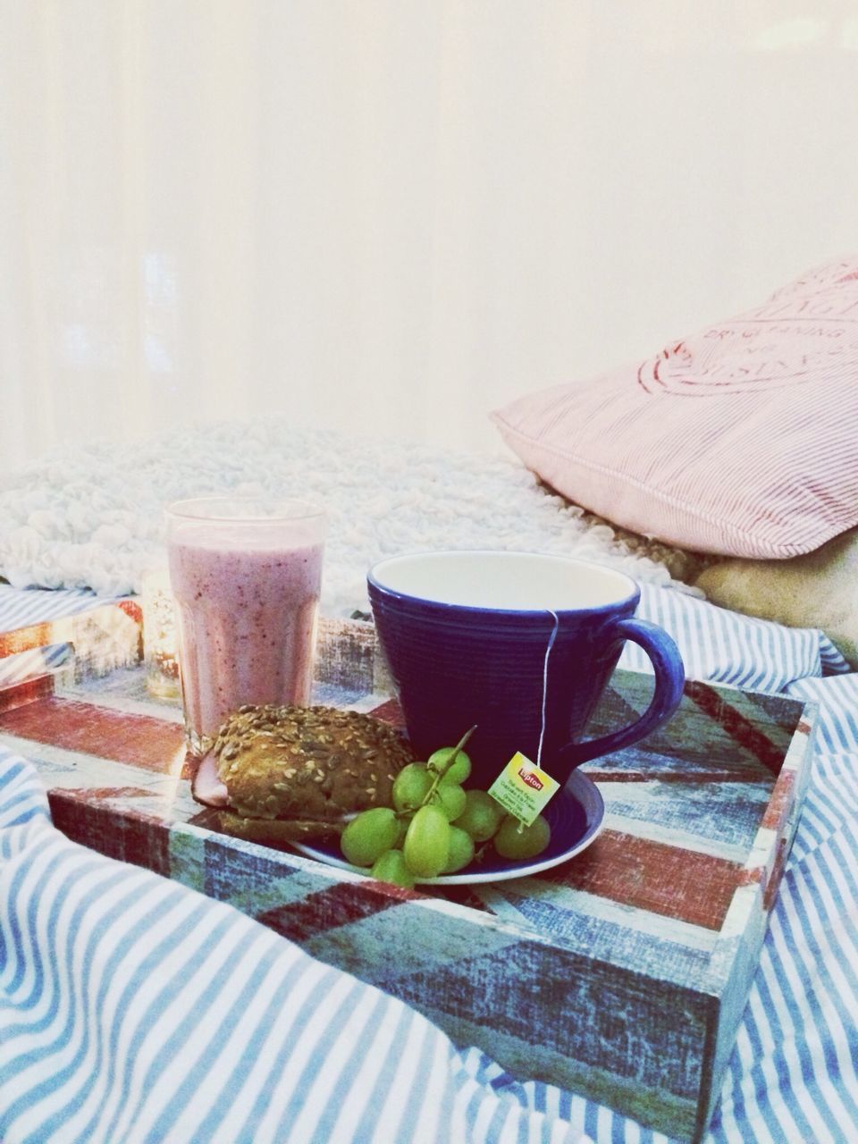 table, food and drink, still life, indoors, freshness, chair, drink, absence, drinking glass, close-up, empty, wood - material, tablecloth, refreshment, no people, food, healthy eating, day, focus on foreground, sunlight