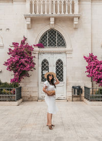 Woman in white