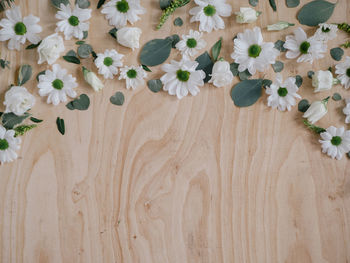 Close-up of flowers on table