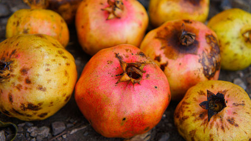 Close-up of apples for sale in market