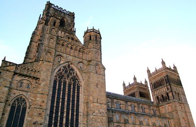 Low angle view of durham cathedral