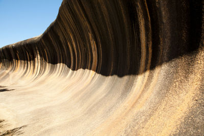 Sand dunes in desert