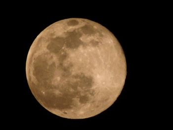 Low angle view of moon in sky