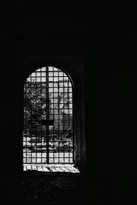 Closed window of old building