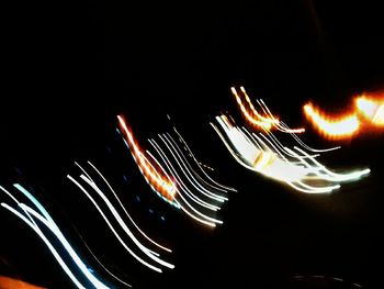 Firework display at night