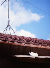 Close-up of roof against sky