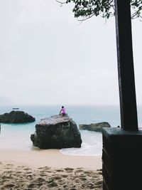 Scenic view of sea against sky