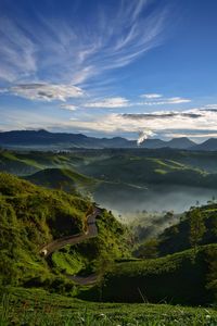 Scenic view of landscape against sky