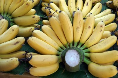 High angle view of fruits for sale in market