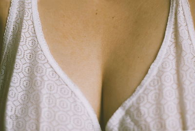 Close-up of woman wearing hat