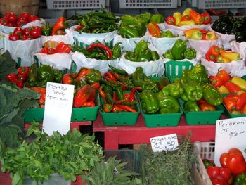 Close-up of vegetables for sale at market stall