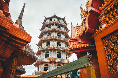 Low angle view of buildings against sky