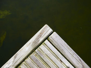 Close-up of wooden structure