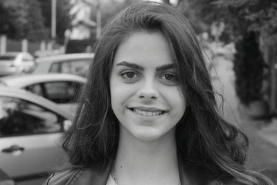 Portrait of smiling young woman