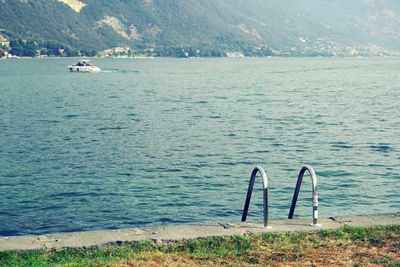 Scenic view of lake against mountains