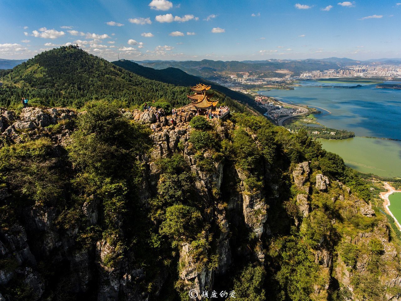 PANORAMIC VIEW OF TREES AND SEA AGAINST SKY