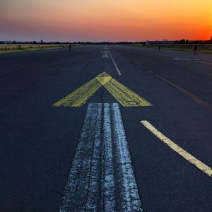 Road at sunset