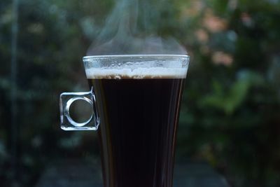 Close-up of drink in glass