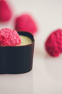 Close-up of cake on table