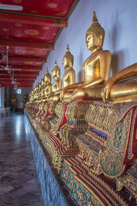 Statue of buddha outside building