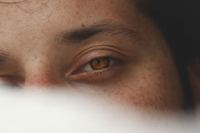 Close-up portrait of human eye