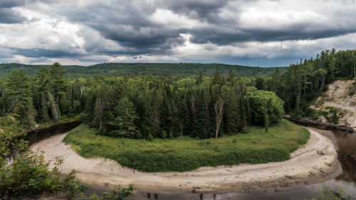 Scenic view of landscape against sky