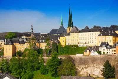 View of buildings in city