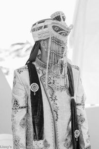 Low angle view of young man standing