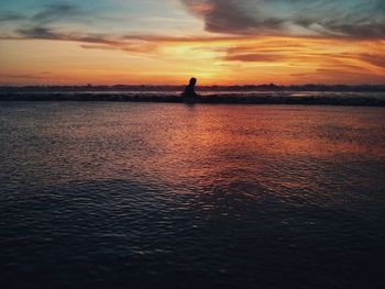 Sunset over sea