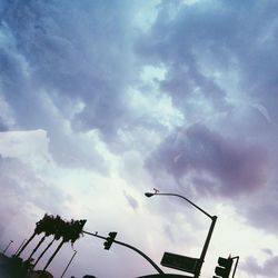 Low angle view of cloudy sky