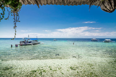 Scenic view of sea against sky