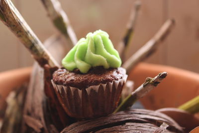 Close-up of cupcakes